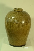 棕褐釉拍印紋窄口豐肩式陶甕藏品圖，第1張