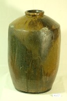 福興款窯變窄口直壁式陶甕藏品圖，第1張