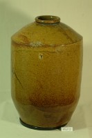 帶款紅棕釉窄口直壁式陶甕藏品圖，第1張