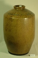 黃棕釉窄口直壁式陶甕藏品圖，第1張