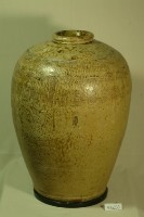 土黃釉拍打印紋窄口豐肩式陶甕藏品圖，第1張