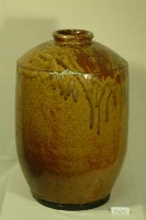 棕紅褐釉窄口直壁式陶甕藏品圖，第1張