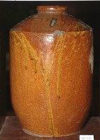 紅棕釉窄口直壁式陶甕藏品圖，第1張