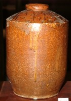 紅褐釉窄口直壁式陶甕藏品圖，第1張