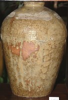 米褐釉縮釉痕拍打印紋窄口豐肩式陶甕藏品圖，第1張