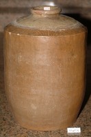 棕褐釉拍打印紋窄口直壁式陶甕藏品圖，第1張