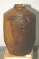 棕褐雙釉窄口直壁式陶甕藏品圖，第1張