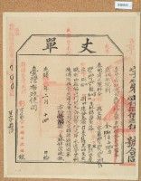 光緒十五年臺灣布政使司掣給田主林錦榮丈單藏品圖，第2張