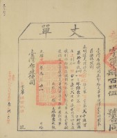 光緒十四年臺灣布政使司掣給田主林錦榮丈單（彰字第495號）藏品圖，第2張