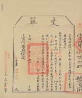 光緒十四年臺灣布政使司掣給田主林錦榮丈單（彰字第499號）藏品圖，第2張