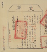 光緒十四年臺灣布政使司掣給田主林錦榮丈單藏品圖，第2張