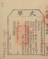 光緒十四年臺灣布政使司掣給田主林錦榮丈單（彰字第286號）藏品圖，第2張