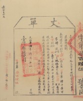光緒十四年臺灣布政使司掣給田主林錦榮丈單（彰字第765號）藏品圖，第1張