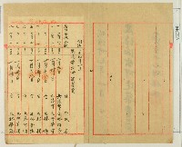 明治三十七年新竹廳第五十七保保正林疇紀錄鹿場派出所建築費收入簿藏品圖，第2張