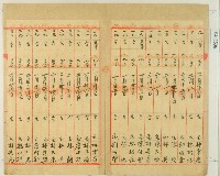 明治三十七年新竹廳第五十七保保正林疇紀錄鹿場派出所建築費收入簿藏品圖，第3張