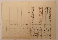 南投廳埔里社堡牛眠山庄第125番戶679番地警第126號戶長洪添登之戶口調查表單乙3藏品圖，第1張