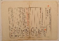 南投廳埔里社堡牛眠山庄第97番戶1348番地警第98號戶長黃毛格之戶口調查表單甲藏品圖，第1張