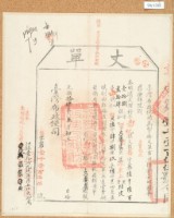 光緒十四年臺灣布政使司掣給田主呂賡虞丈單藏品圖，第1張