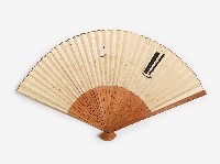 竹製素面紙扇藏品圖，第1張