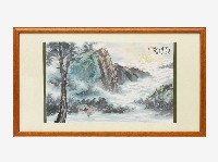 黃昭雄設色水墨山水圖阿里山藏品圖，第1張