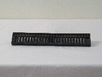 黑色木製算盤(六珠)藏品圖，第1張