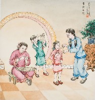 黃金田於丁亥年孟夏創作之串雞母珠藏品圖，第1張