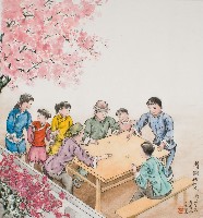 黃金田於丁亥年季冬創作之轉銅錢仔花藏品圖，第1張