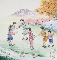 黃金田於丁亥年花月創作之玩三角藺藏品圖，第1張