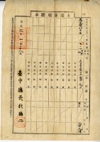 大正三年梁九陣土地臺帳謄本藏品圖，第2張