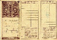 民國34年李東崖保險料領收帳藏品圖，第1張