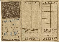 明治三十五年侯發勤繳納保險費用之領收帳藏品圖，第1張