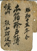 昭和十五年旗山郡役所本籍除戶簿封面藏品圖，第1張