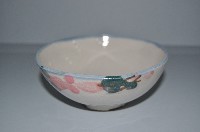 鶯歌彩繪藍口簡筆花卉紋碗藏品圖，第1張