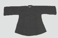黑色緞面長袖上衣藏品圖，第1張