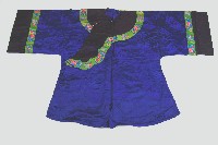 藍色花卉繡樣長袖上衣藏品圖，第1張