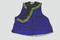 藍色花卉繡樣無袖上衣藏品圖，第1張