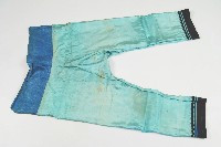 淺藍色線紋長褲藏品圖，第1張