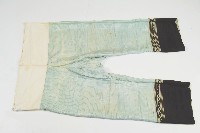 綠色線紋長褲藏品圖，第1張