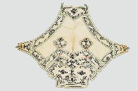 褐色吉祥繡樣肚兜藏品圖，第1張