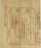 光緒十四年臺灣布政使司掣給田主紀傳改丈單藏品圖，第2張