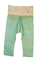藍綠色素面長褲藏品圖，第1張