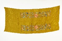 黃棕色繡面綢布藏品圖，第1張