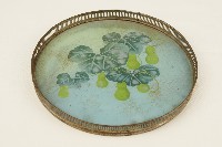 瓜瓞綿綿紋琺瑯彩繪鐵製茶盤藏品圖，第1張