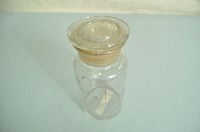 平頂塞蓋寬口短頸透明玻璃罐藏品圖，第1張