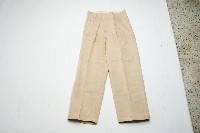 淺卡其色素面長褲藏品圖，第1張