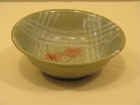 線紋簡筆櫻花紋深腹青釉碗藏品圖，第1張