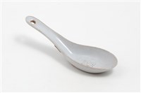 慶壺款囍字平口湯匙藏品圖，第1張