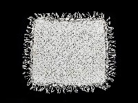 手工編織四方菱格錦地紋桌巾藏品圖，第1張