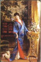 奇美博物館穿和服的女人撲克牌藏品圖，第3張