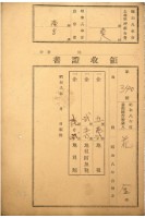 昭和八年花金繳納地租等領收證書藏品圖，第1張